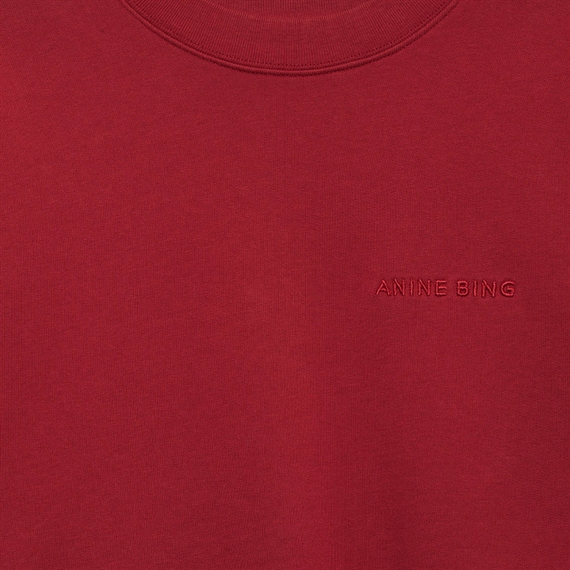 Anine Bing Miles Sweatshirt, Washed Red  